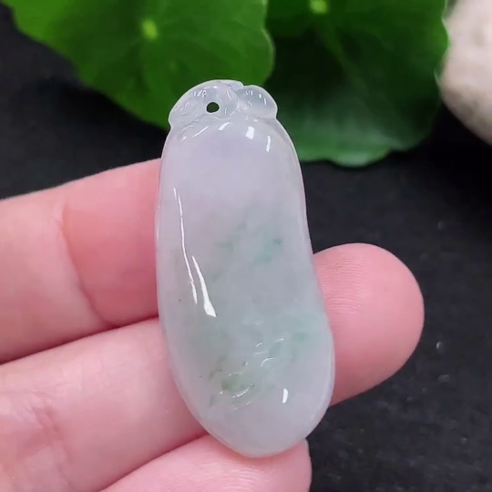 F33828297 Jadeite Fu Gua Pendant, Total Weight Approx. 4.86g