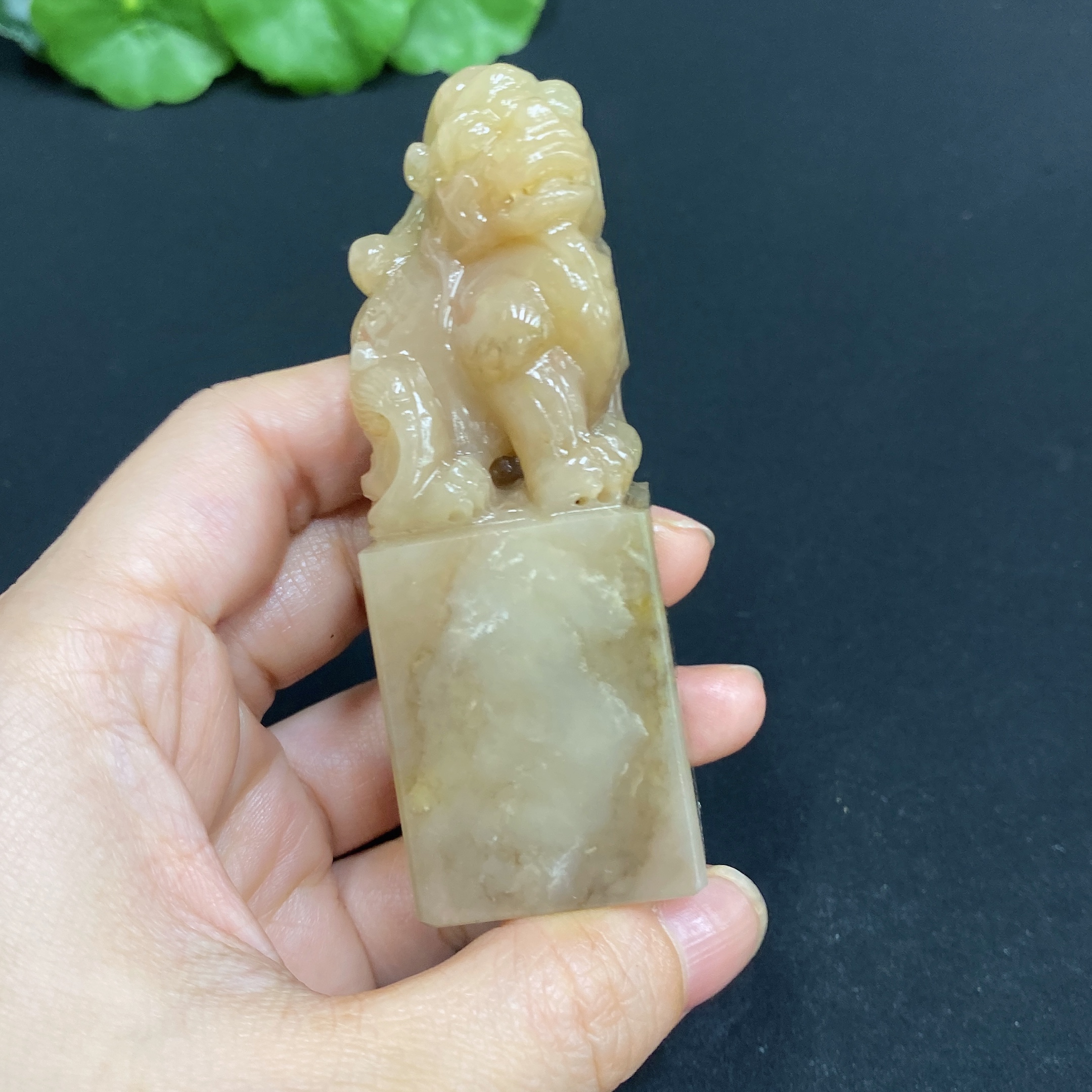 H32770998 Laos Stone Mythical Beast Seal