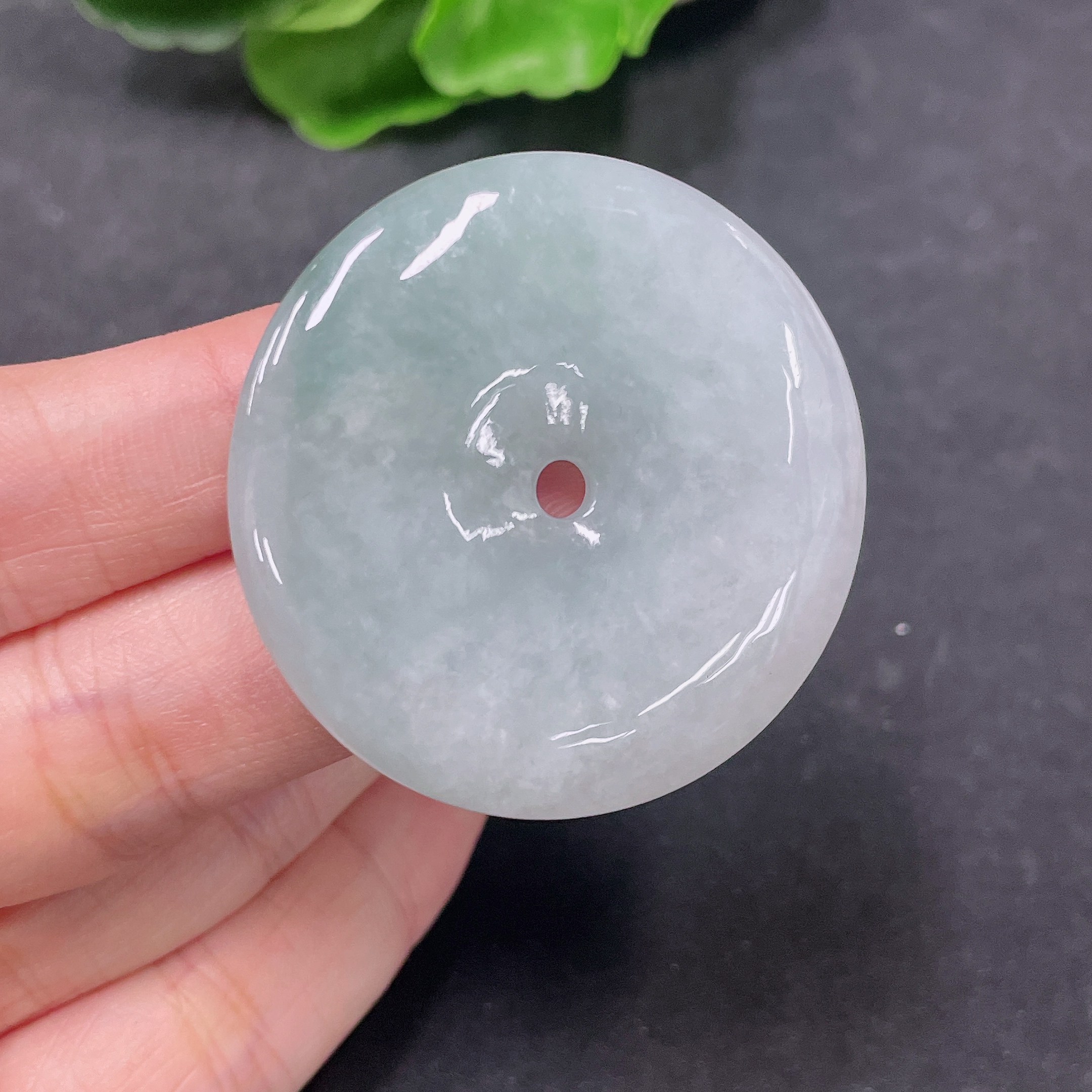 F32747417 JadeitePendant Peace Buckle Total Weight Approx. 23.7g