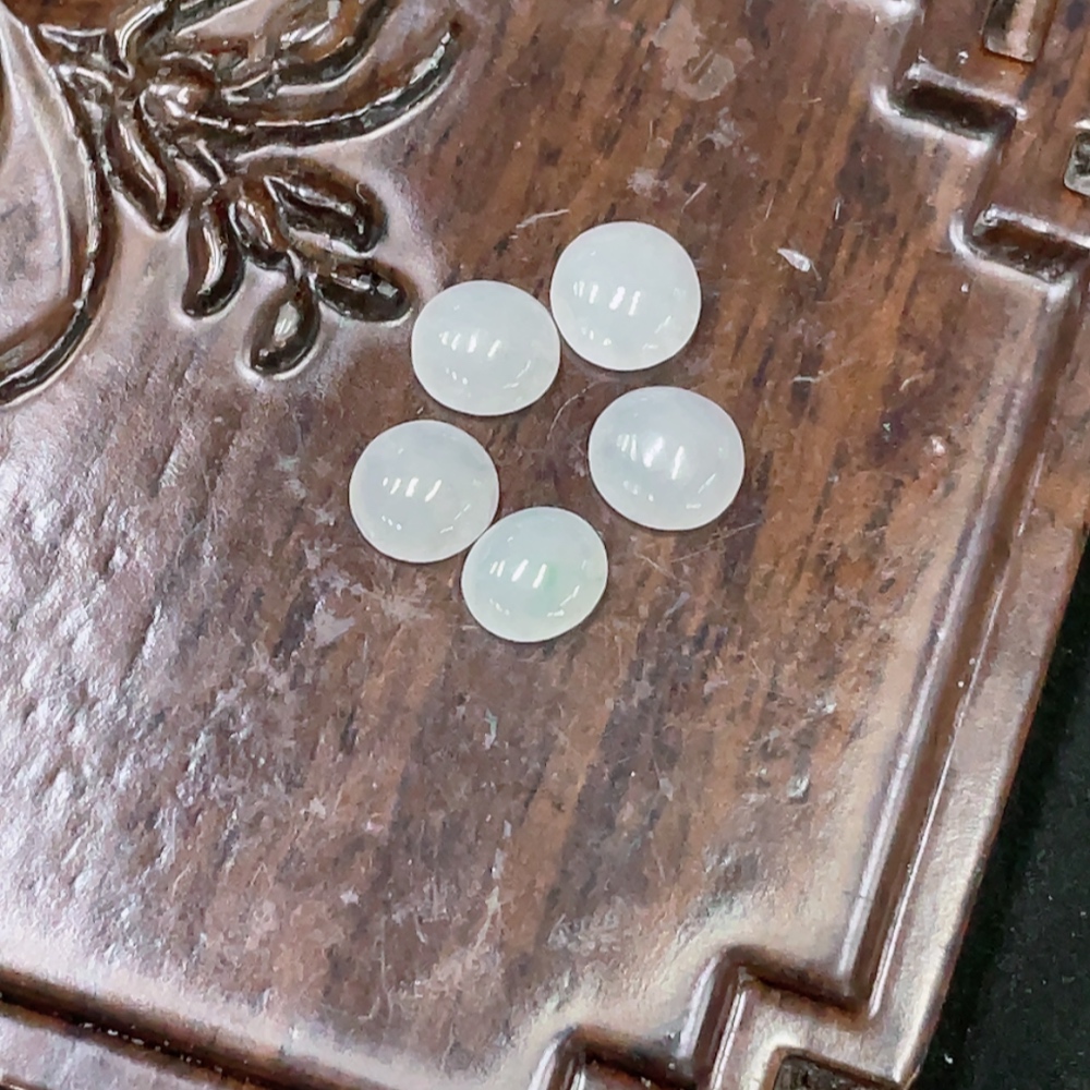 F32696821 Jadeite Inlaid Pieces (Sold as a Lot)