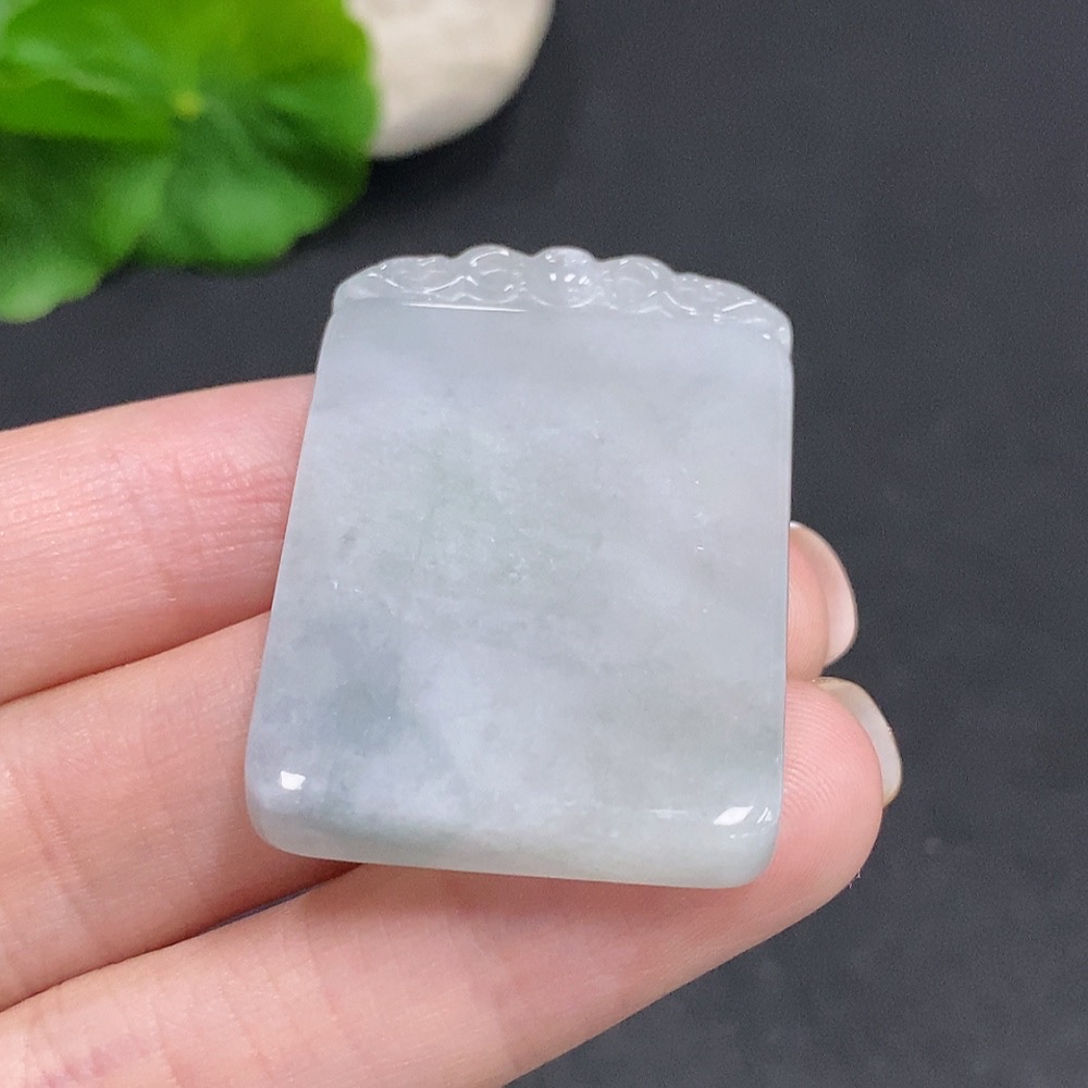 F34059847 Jadeite Antique Pendant Total Weight Approx. 21.2g