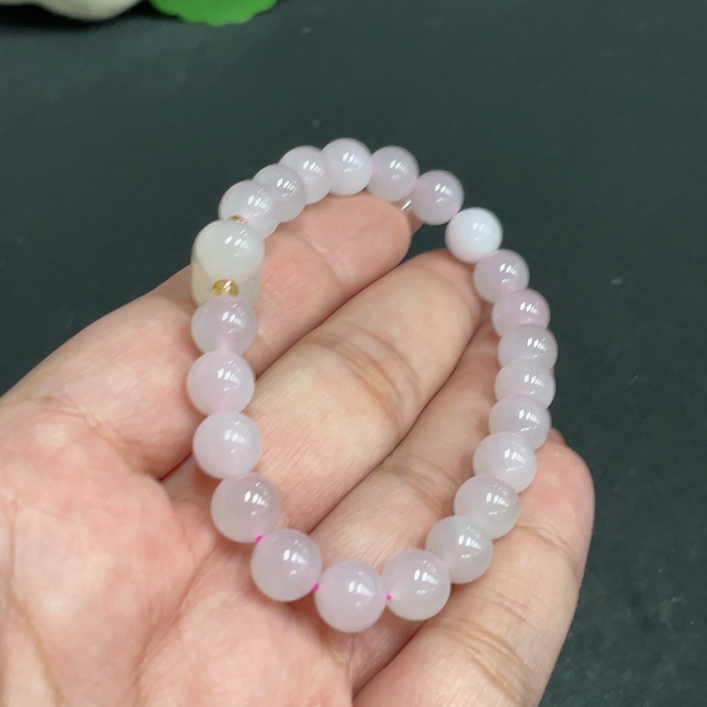H34005694 Hetian Jade Bracelet Approx. 7.5mm Total Weight Approx. 18g