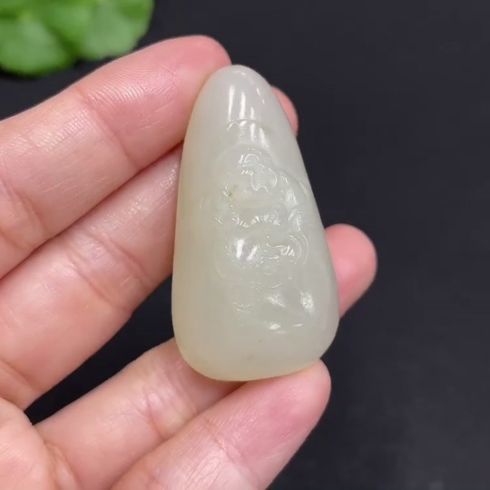 H34051785 Hetian Jade Pendant - Buddha Figure, Total Weight Approx. 21g