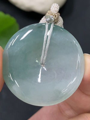 F28277708 Jadeite Pendant Total Weight Approx. 17.84g Peace Buckle Non-Grade A Matching Stones