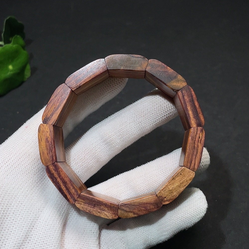 W34987885 Huanghuali Wood Bead Bracelet, Total Weight Approx. 27.1g, Size 20.7mm