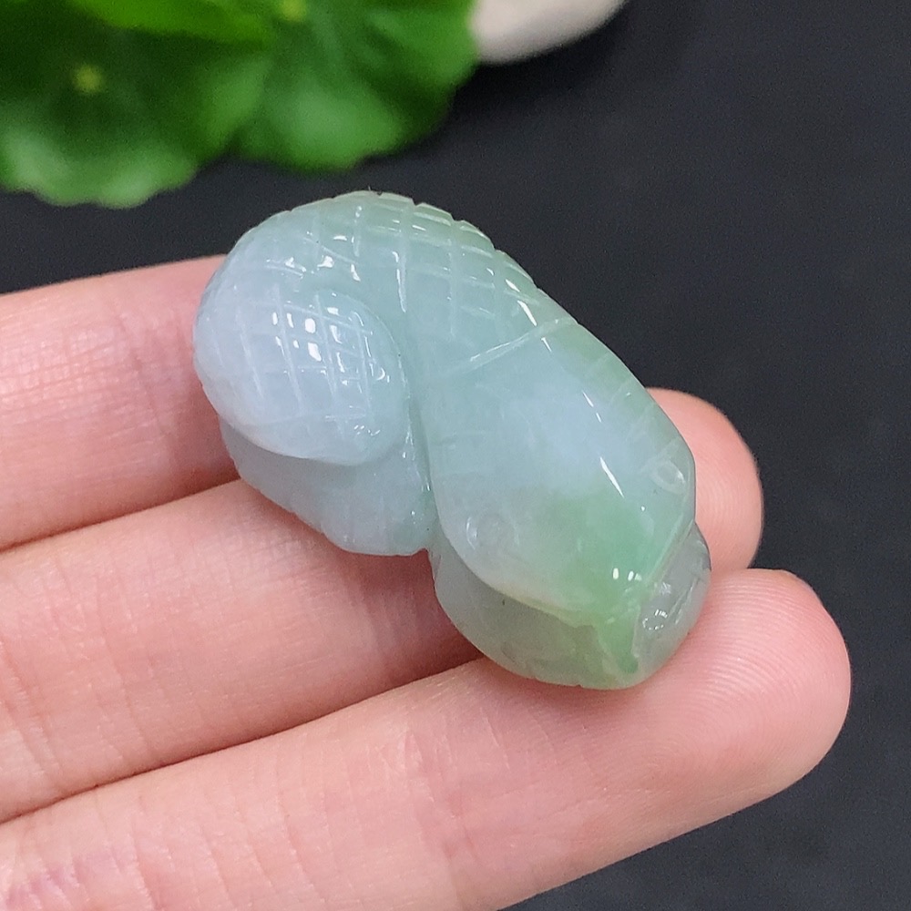 F35077926 Jadeite Flying Snake Pendant Total Weight Approx. 17.1g