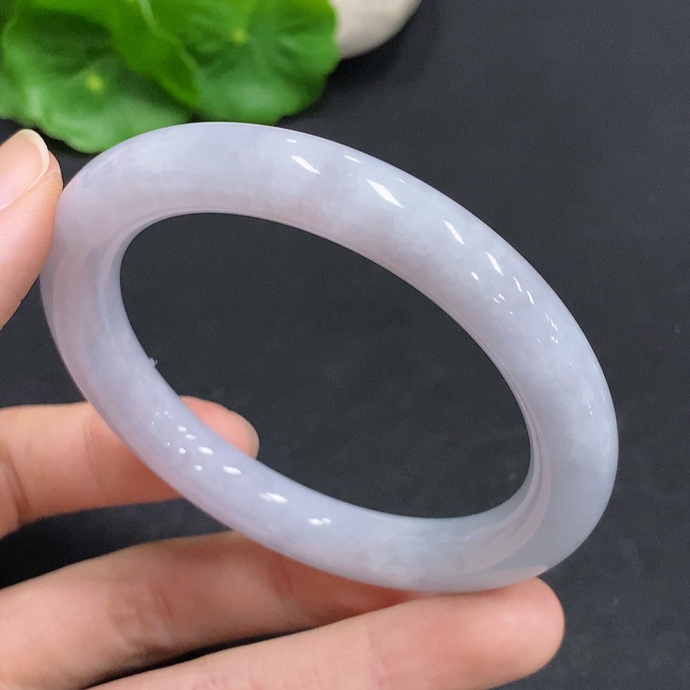 F33876831 Jadeite Round Bangle, Total Weight Approx. 47.7g, Size 55
