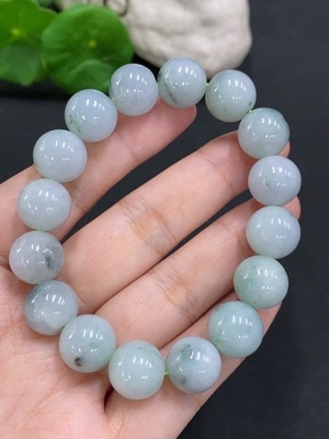 F34962544 Jadeite Bracelet Total Weight Approx. 53.8g Size 12.3mm Including Other Minerals