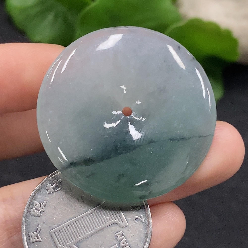 F33926554 Jadeite Safety Buckle Pendant Total weight approx. 13.7g (including other mineral components)