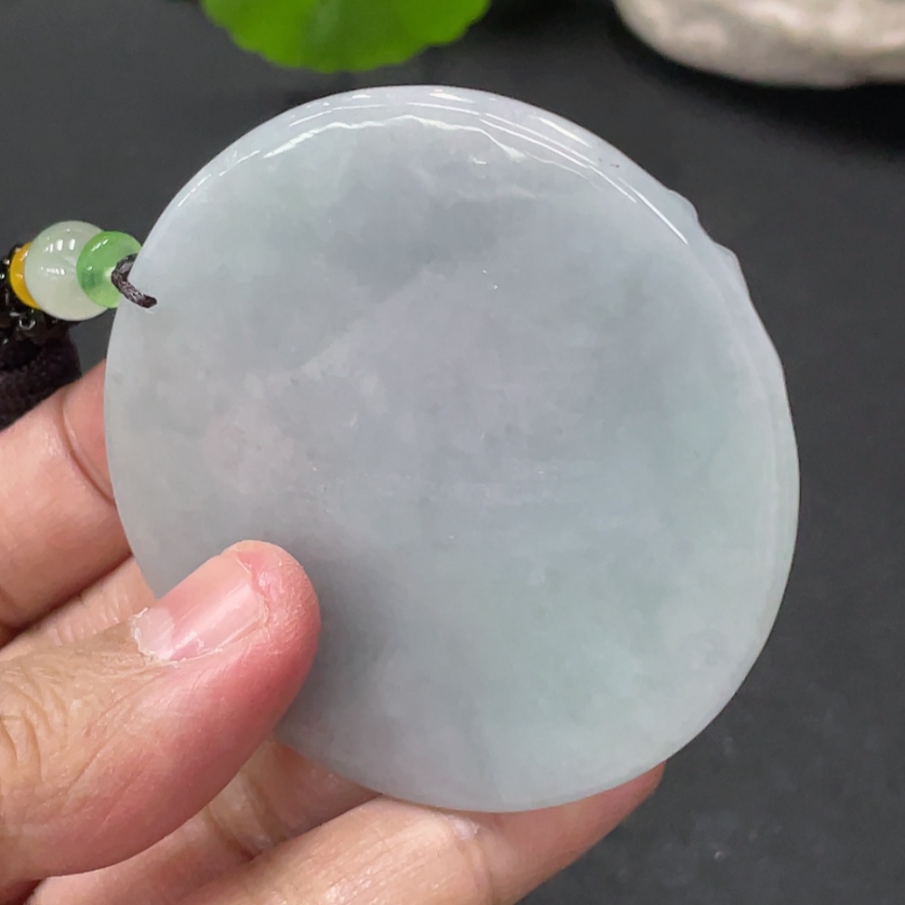 F33945567 Jadeite Great Sun Tathagata Pendant Total weight about 39.77g With non-A grade beads