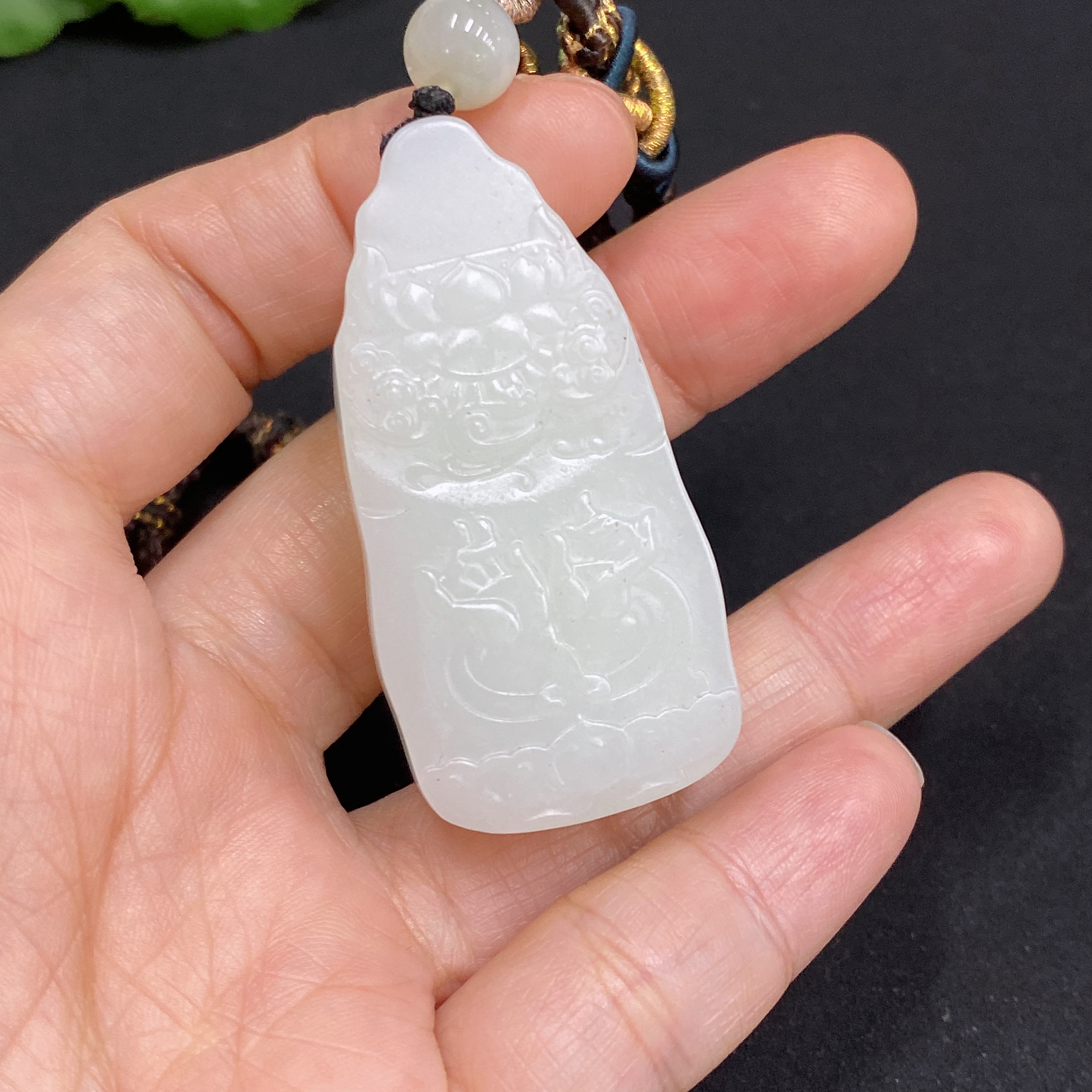H34970984 Hetian Jade Pendant Guanyin
