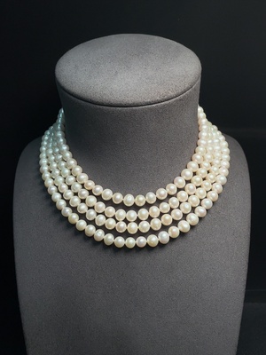 C34993163 Pearl Necklace Non-Gold Total Weight Approx. 111.74g Size About 6.8mm