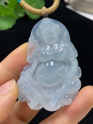 F31599830 JadeiteYellow Jambhala Pendant