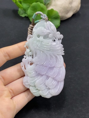 F31604061 Jadeite Phoenix Pendant Total weight approximately 53.52g
