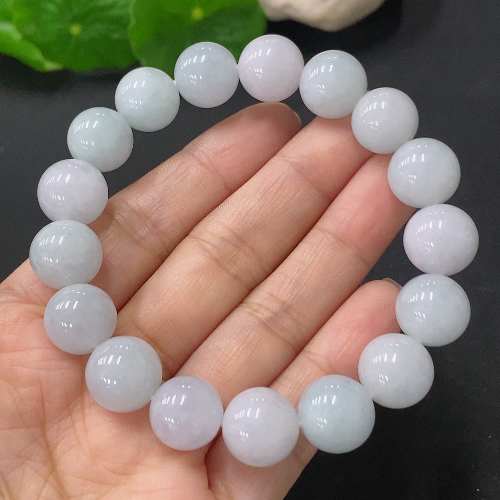 F35116314 Jadeite Bracelet Beads 11.8mm Approx. Total Weight 46.82g