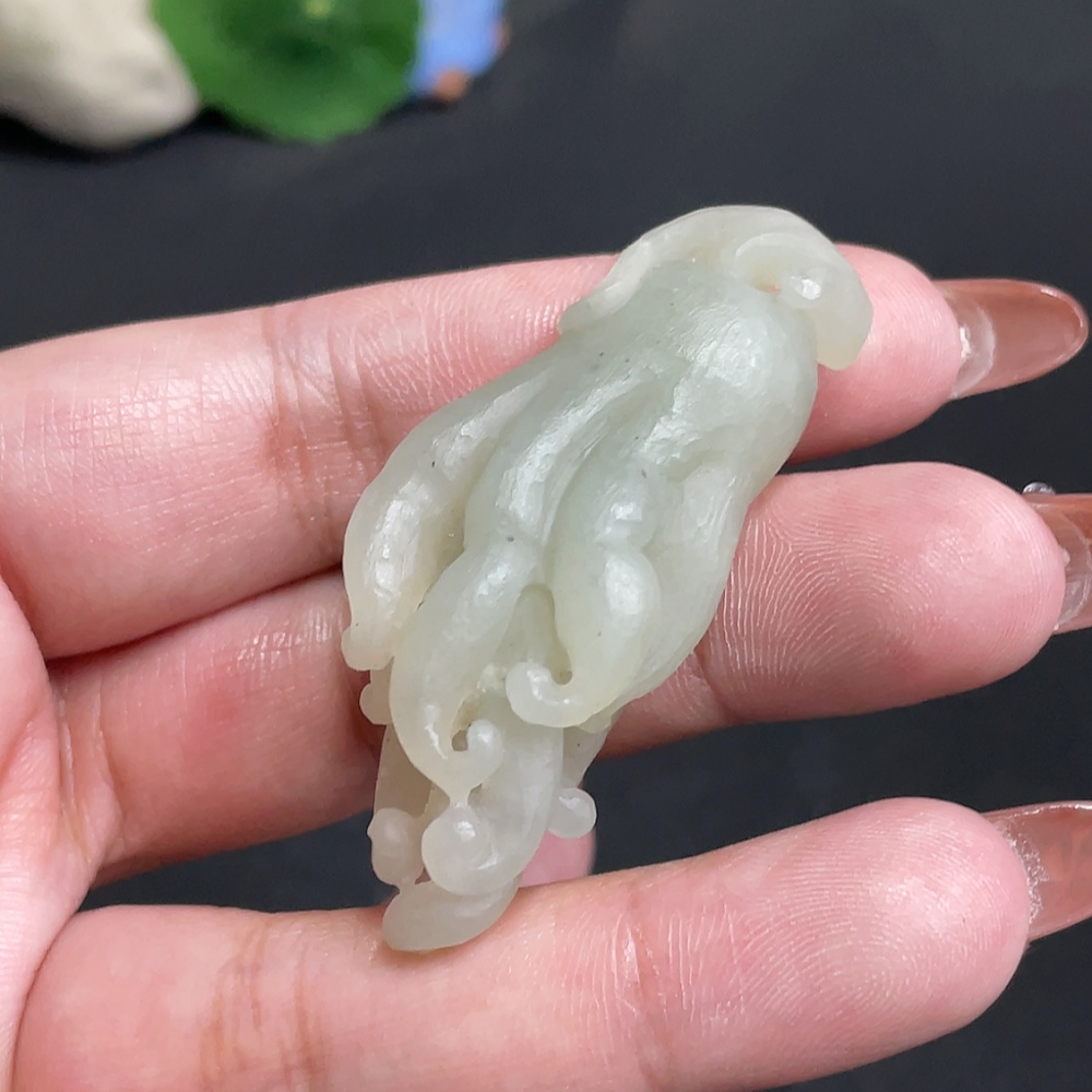 H34011854 Hetian Jade Pendant Buddha's Hand Total Weight About 22.9g