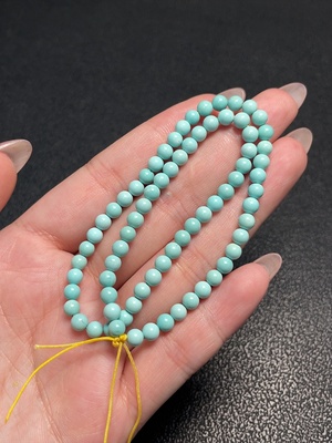 C34009440 Turquoise bead necklace with other mineral components, total weight approx. 7.96g, bead size approx. 4.3mm (inclusive of minerals)