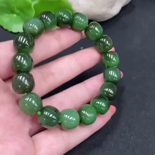 H34062985 Hetian Jade Bracelet, Approx. 11.2mm, Total Weight Approx. 47.6g
