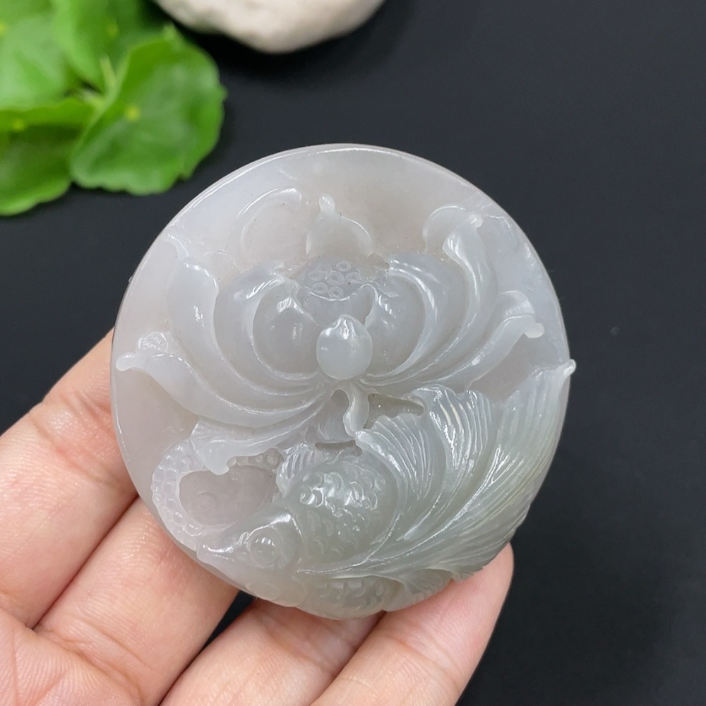 H28285233 Hetian Jade Pendant    Abundance Year After Year    Total Weight Approx. 62g