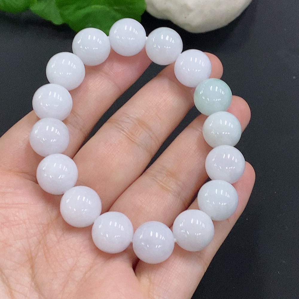 F32824642 Jadeite Bead Necklace approximately 11.8mm with total weight about 46.5g