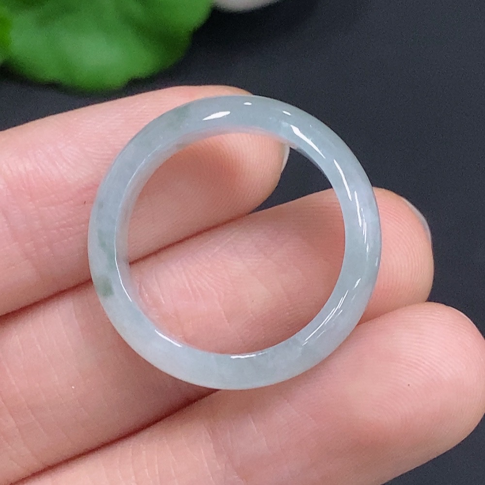 F32807277 Jadeite Ring, Total Weight Approx. 3.1g, Size 20