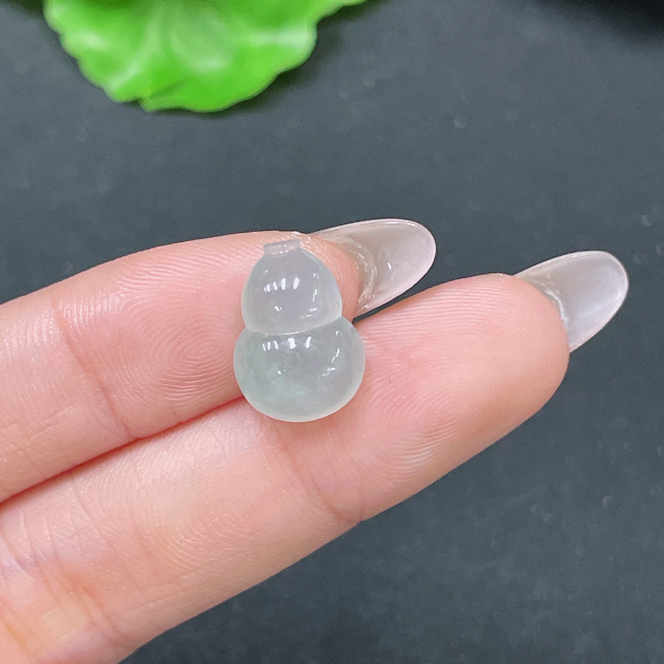 F35138426 Jadeite Gourd Pendant Total Weight Approx. 1.37g