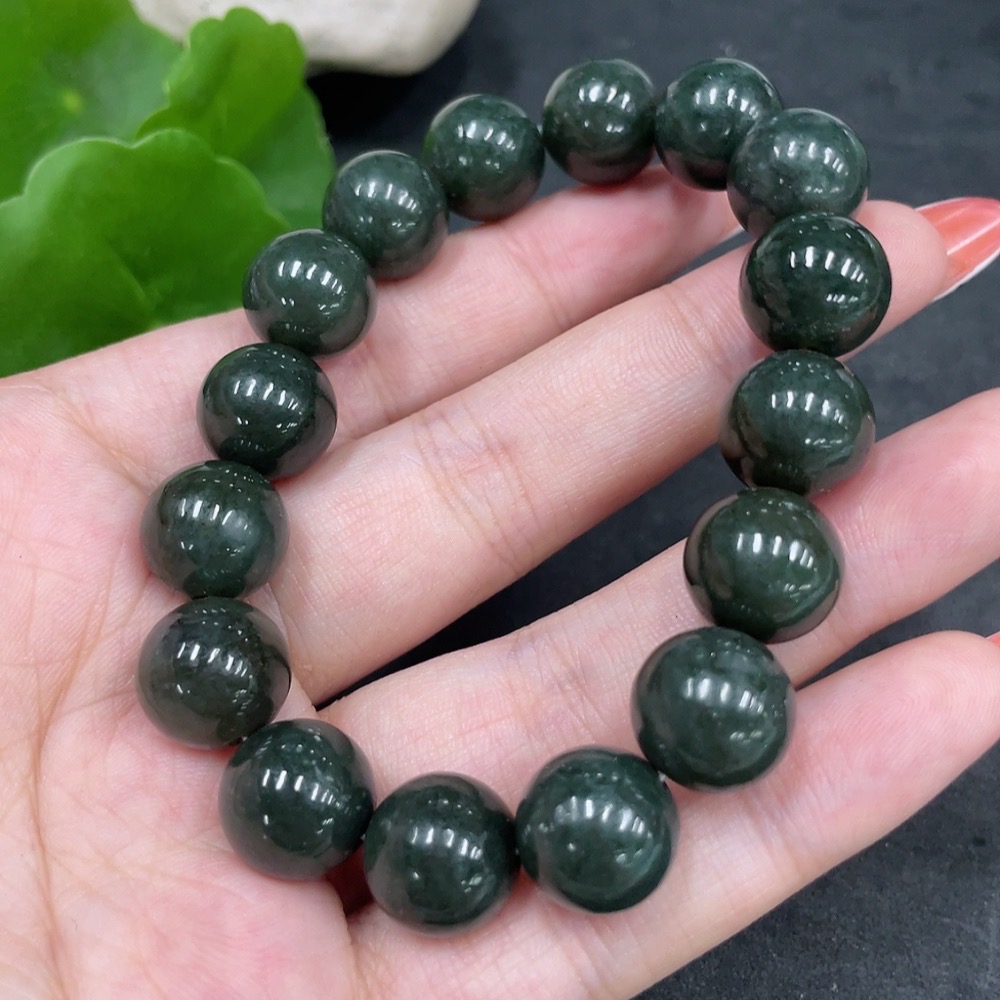 H34960842 Hetian Jade Bracelet, Approx. 12mm, Total Weight Approx. 43.9g