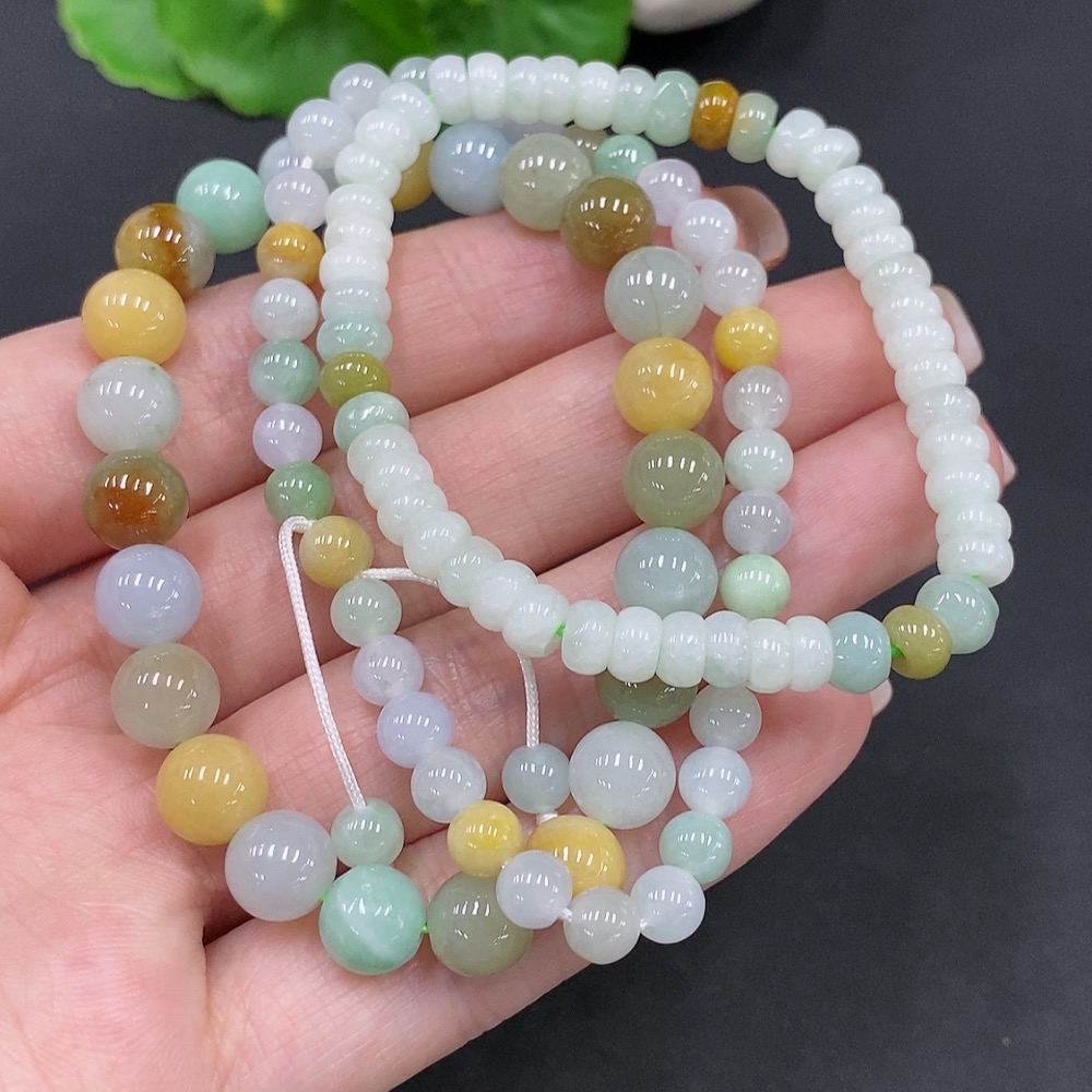 F26017500 Jadeite Bracelet, Color Origin Undetermined