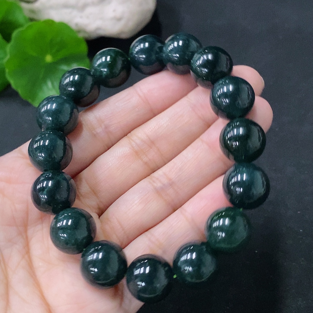 F33850079 Jadeite Bracelet Approx.12.7mm Total Weight Approx.55.88g
