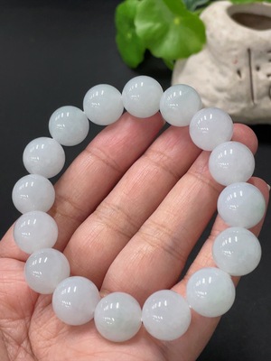 F34018869 Jadeite Bracelet Card 12.7mm Approx. Total Weight About 57.7g