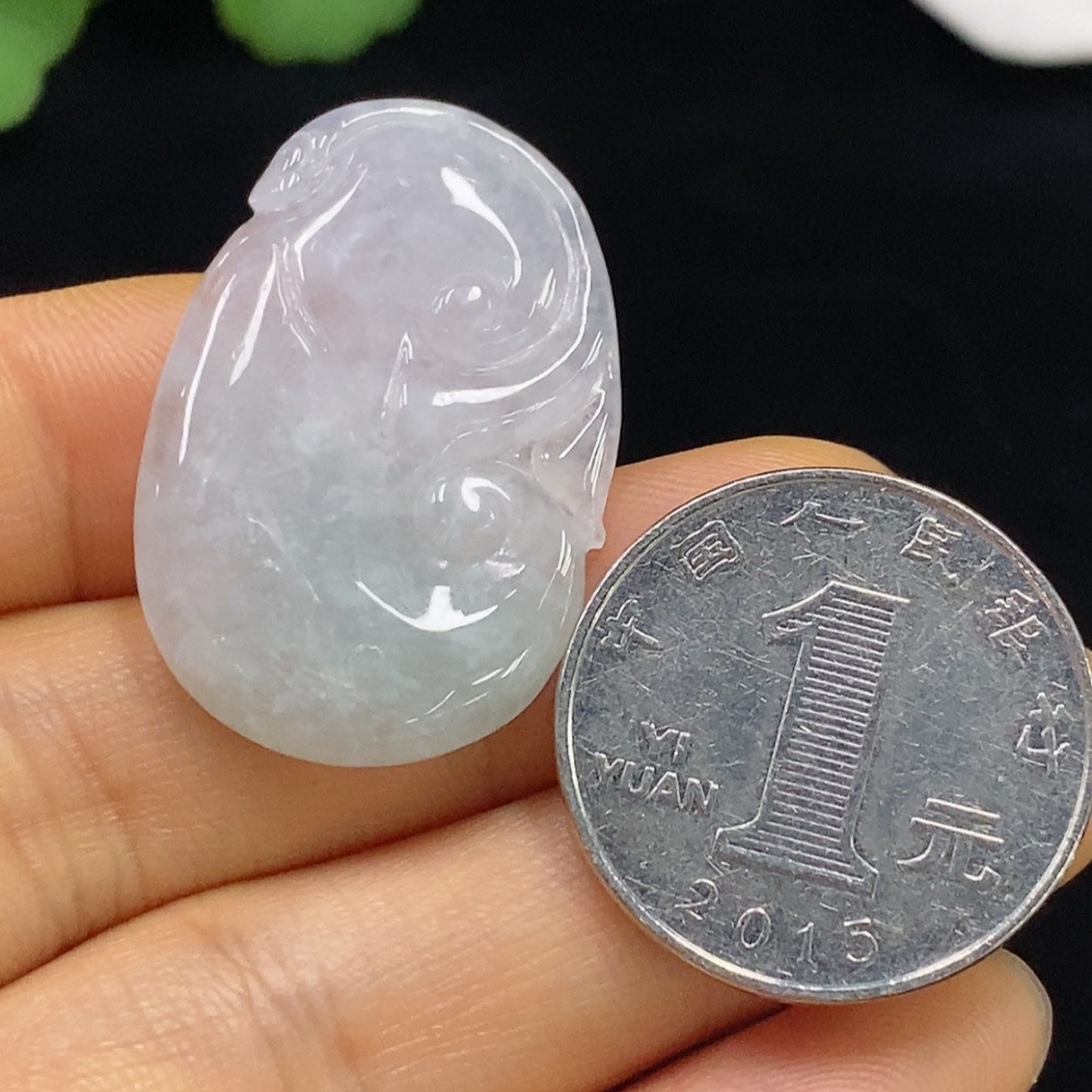 F34045155 Jadeite Ruyi Pendant Total Weight About 6.56g