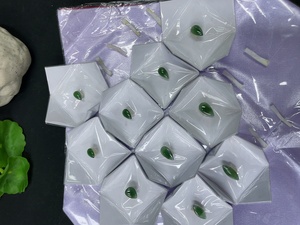 F31638072 Jadeite Inlaid Pieces Sell as a Lot
