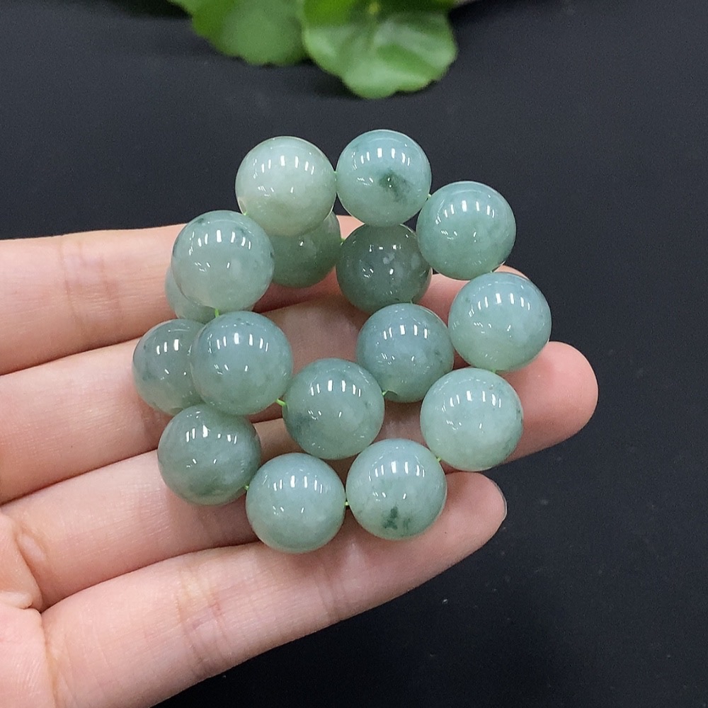 F35090976 Jadeite Bracelet Size 12mm Approx. Total Weight about 46.58g