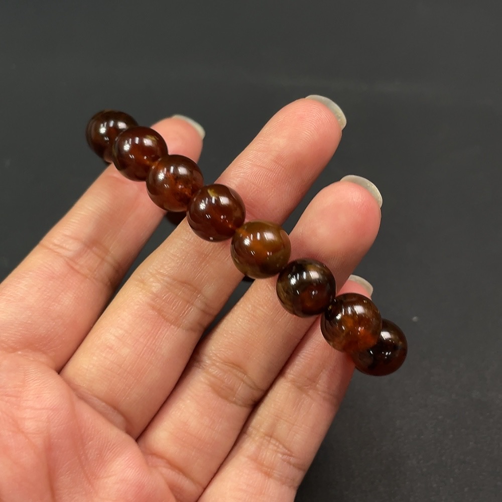 C22466968 Amber Beeswax Bracelet Approx.10.5mm Total Weight Approx.12.1g