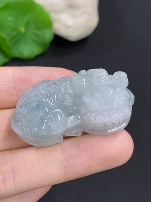 F46555789 翡翠貔貅挂件 货品总重约22克