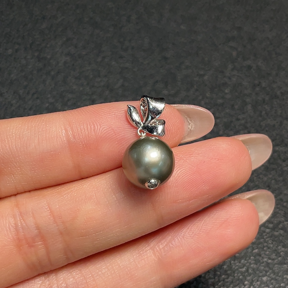 C32745345 18K Gold Seawater Pearl Pendant Non-Diamond Total Weight Approx. 2.55g Size About 10.2mm