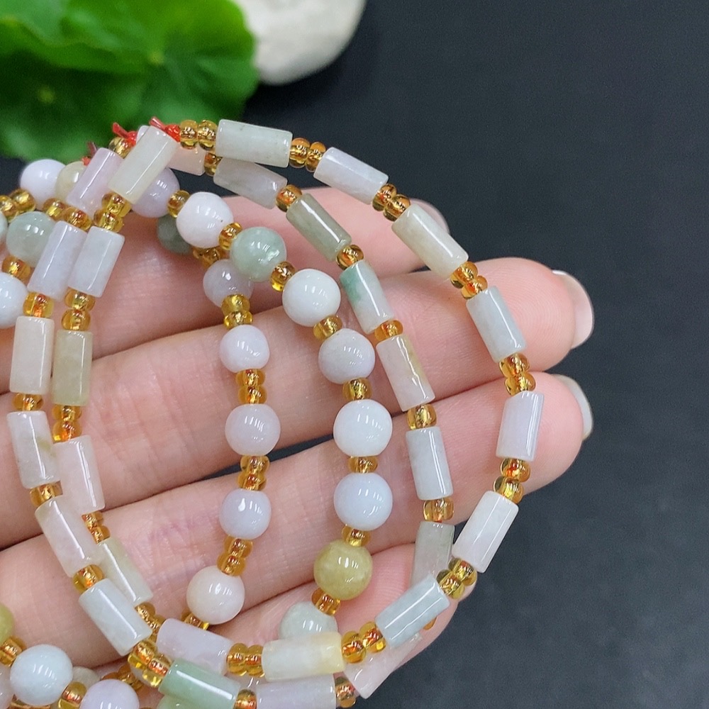 F34035716 Jadeite Bracelet Sell as a Lot with Non-Jadeite Beads