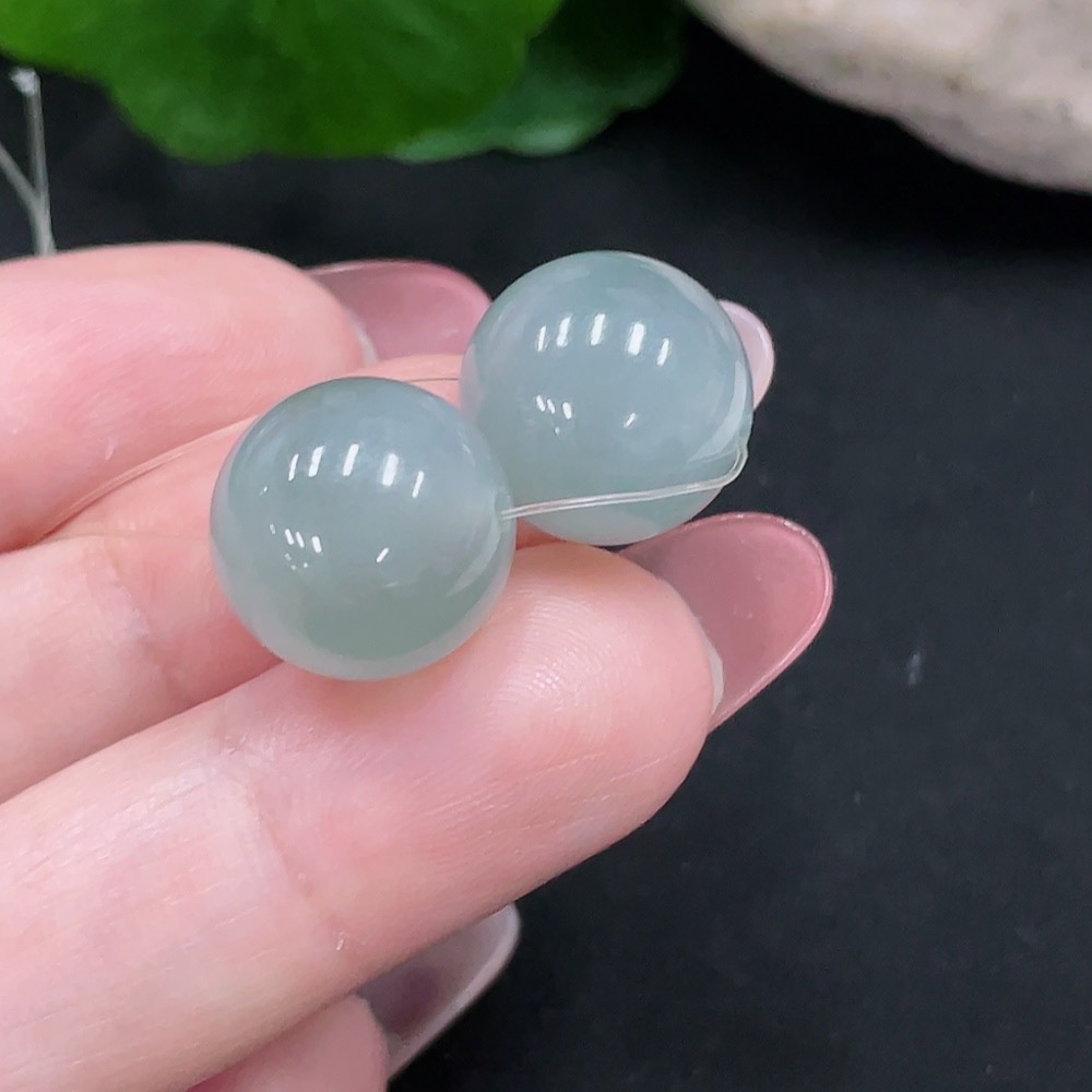 F34033070 Jadeite Beads Sell as a Lot Size Approx.13/13.2mm