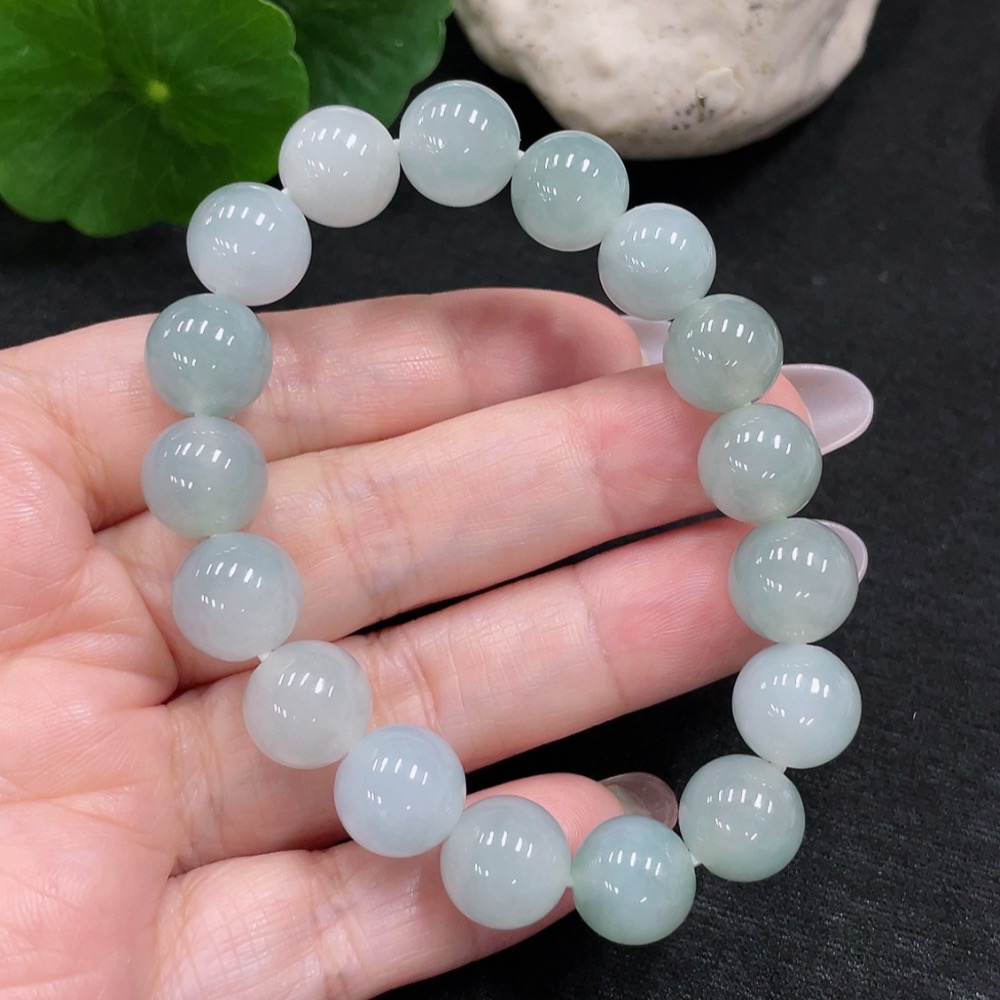 F32709342 Jadeite Bracelet Bead Size Approx.11.1mm Total Weight Approx.38g