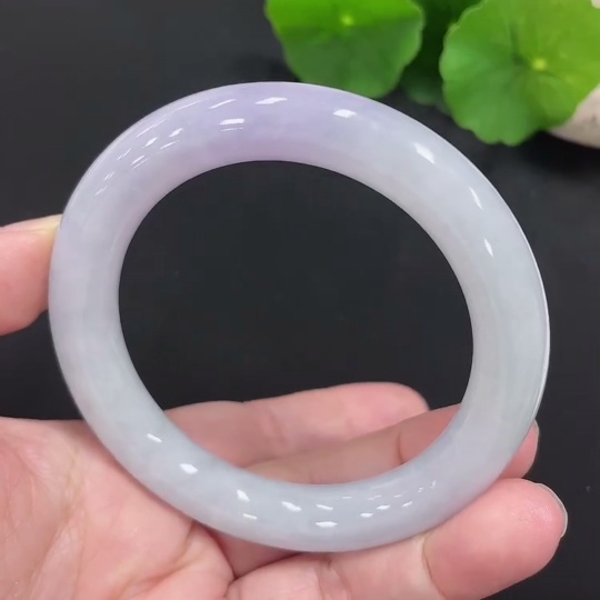 F27139290 Jadeite Round Bangle Size 55.7 Total Weight Approx. 62.8g