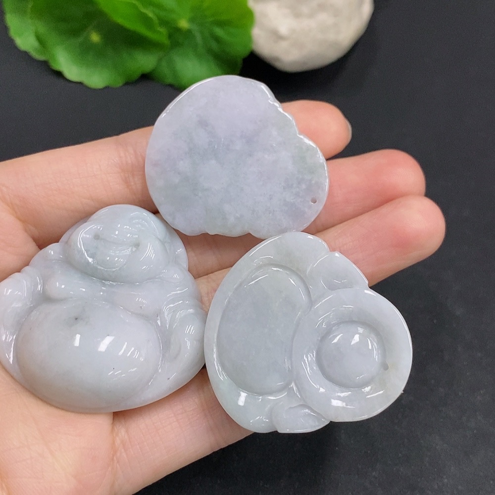 F32793849 JadeiteBuddha Pendant Set Wholesale