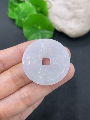 F46568649 翡翠仿古挂件 货品总约重11.16g