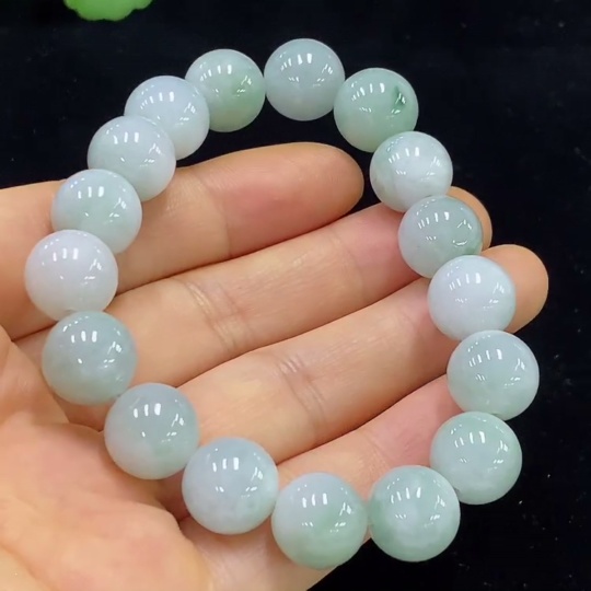F34025373 Jadeite Bracelet Total Weight Approx. 50.13g Size About 12mm