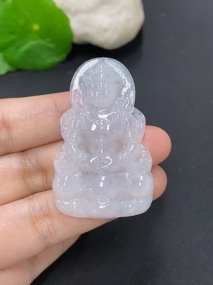 F46595534 翡翠度母挂件 货品总重量约11.2克