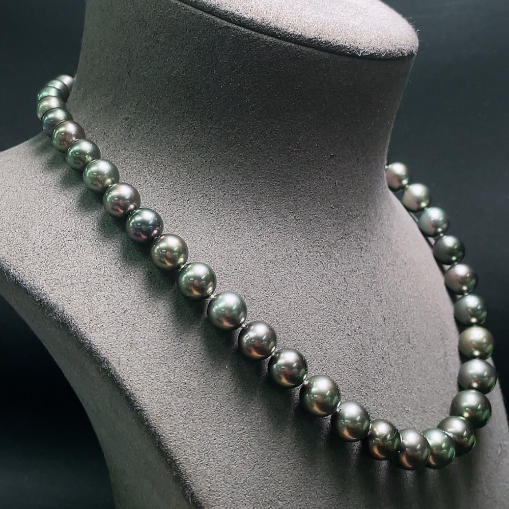 C33854808 Seawater pearl necklace, total weight approx. 67.50g, size about 9.3mm, gold content 58%