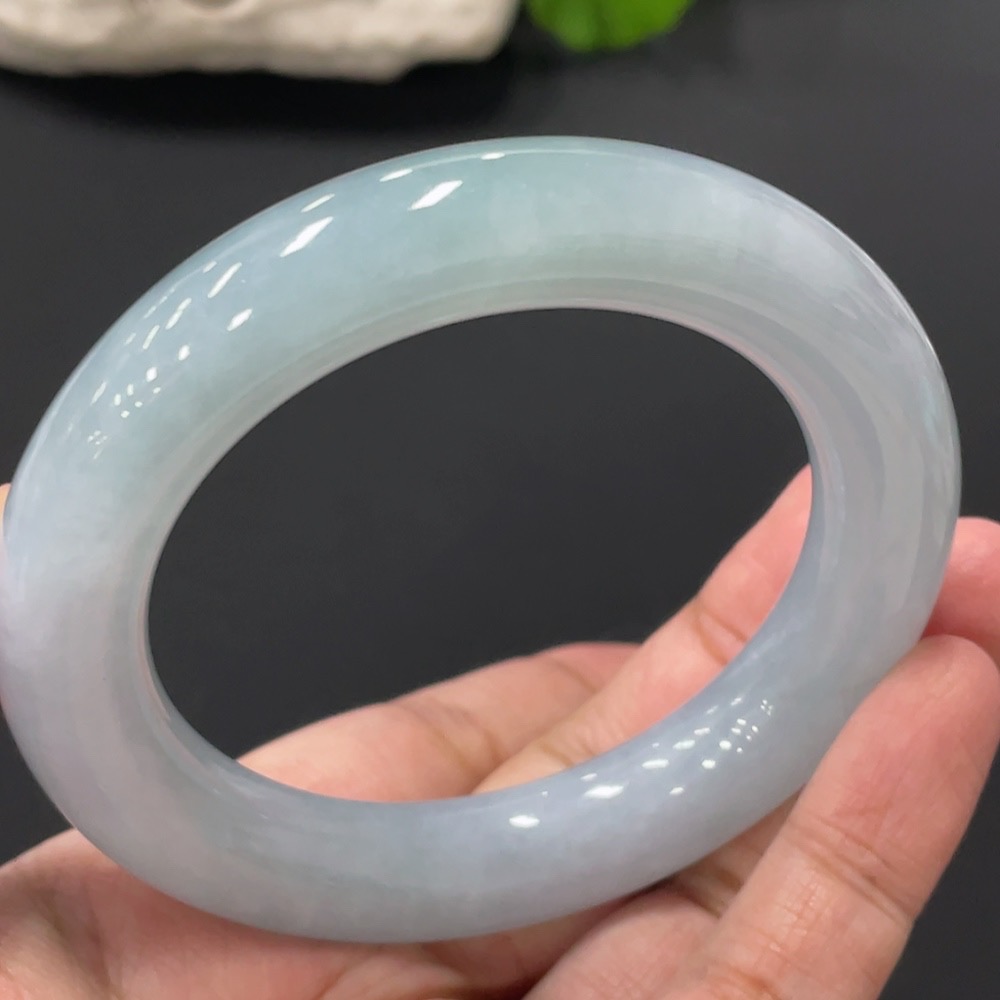 F27133713 Jadeite Round Bangle Size 54.9 Total Weight Approx. 79.49g