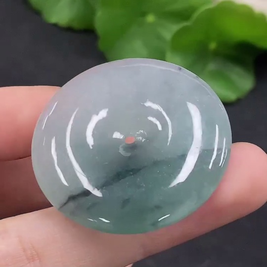 F33926554 Jadeite Safety Buckle Pendant Total weight approx. 13.7g (including other mineral components)