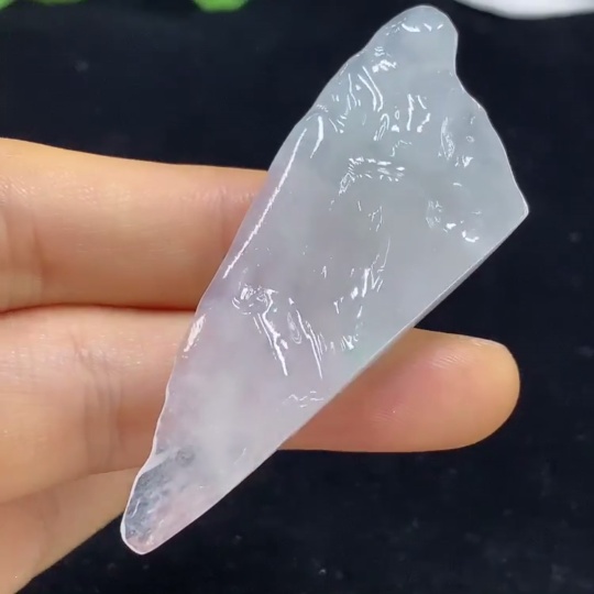 F35134956 Jadeite free-form pendant Total weight approximately 13.99g