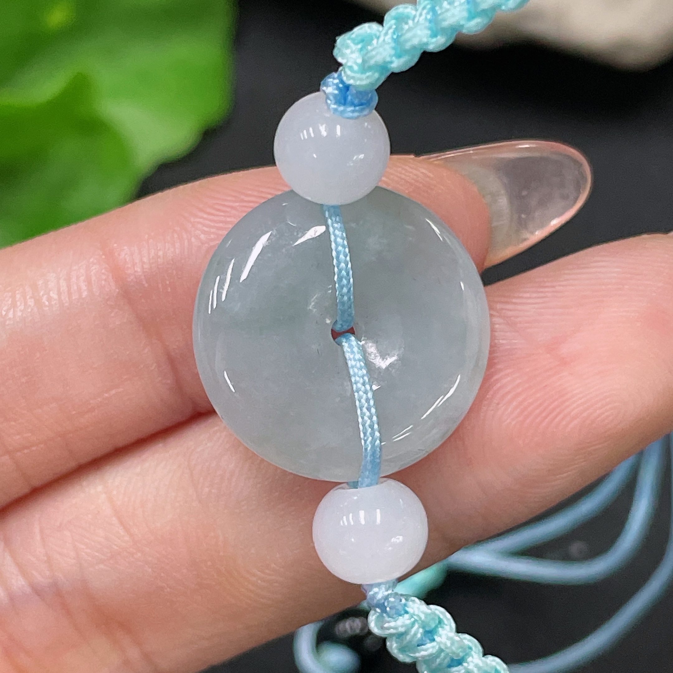 F34020371 Jadeite Hand Bracelet, Total Weight Approx. 5.91g, Beads Non-Grade A