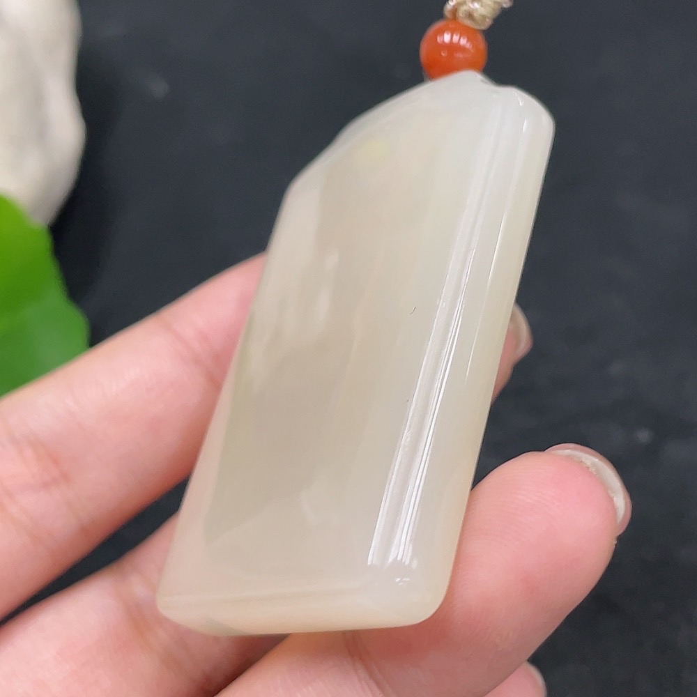H30561575 Hetian Jade Pendant Plain Pendant